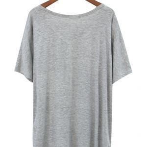 Slouchy Shirt With Draped Pocket