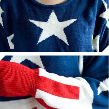 Clearance - Vertical Stripes & Stars..