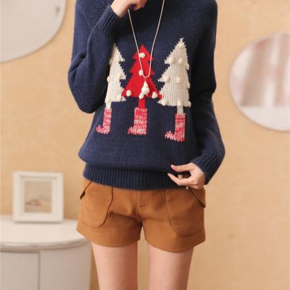 3d Balls Christmas Tree Pullover Sweater